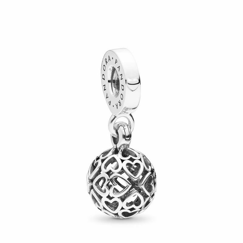 Pandora Harmonious Hearts Dangle Charm NZ Sale, Sterling Silver (283059-LQP)